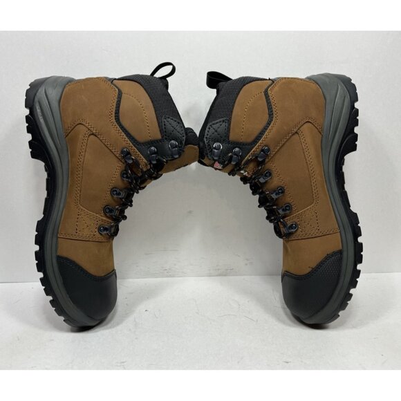 Red Wing Tradesman Safety Toe 3519 Boots Mens Sz 11 EE Wide Brown Ankle Lace Up - Picture 3 of 7